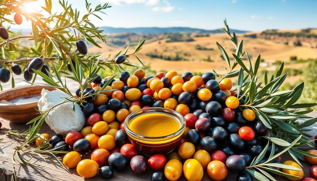 Mediterranean diet olives